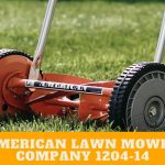American Lawn Mower Company 1204-14 14-Inch 4-Blade Push Reel Lawn Mower, Red