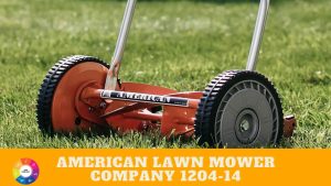 American Lawn Mower Company 1204-14 14-Inch 4-Blade Push Reel Lawn Mower, Red